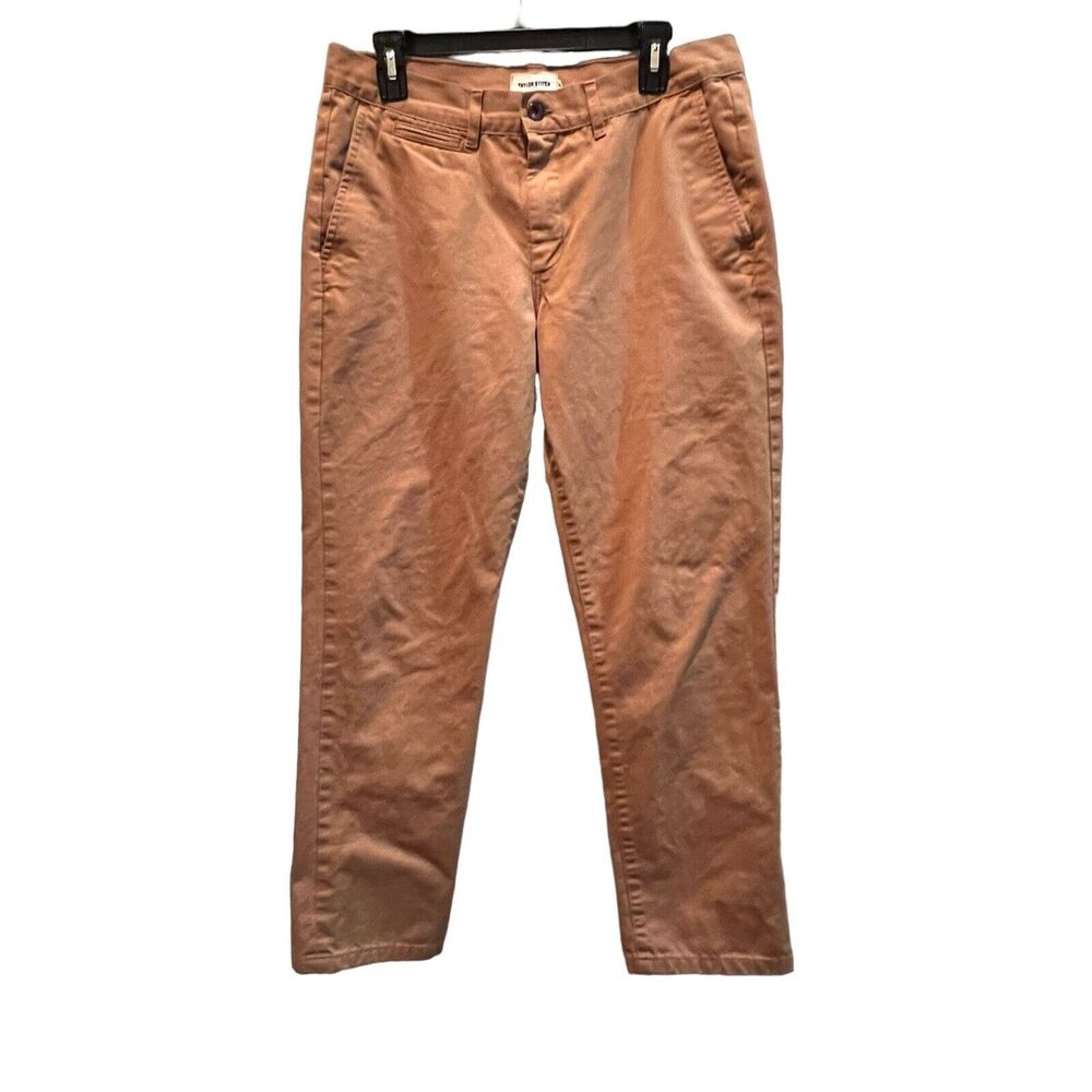 Taylor Stitch Pants Mens 32 X 28 Tobacco Tan Slim Fit Straight Khaki